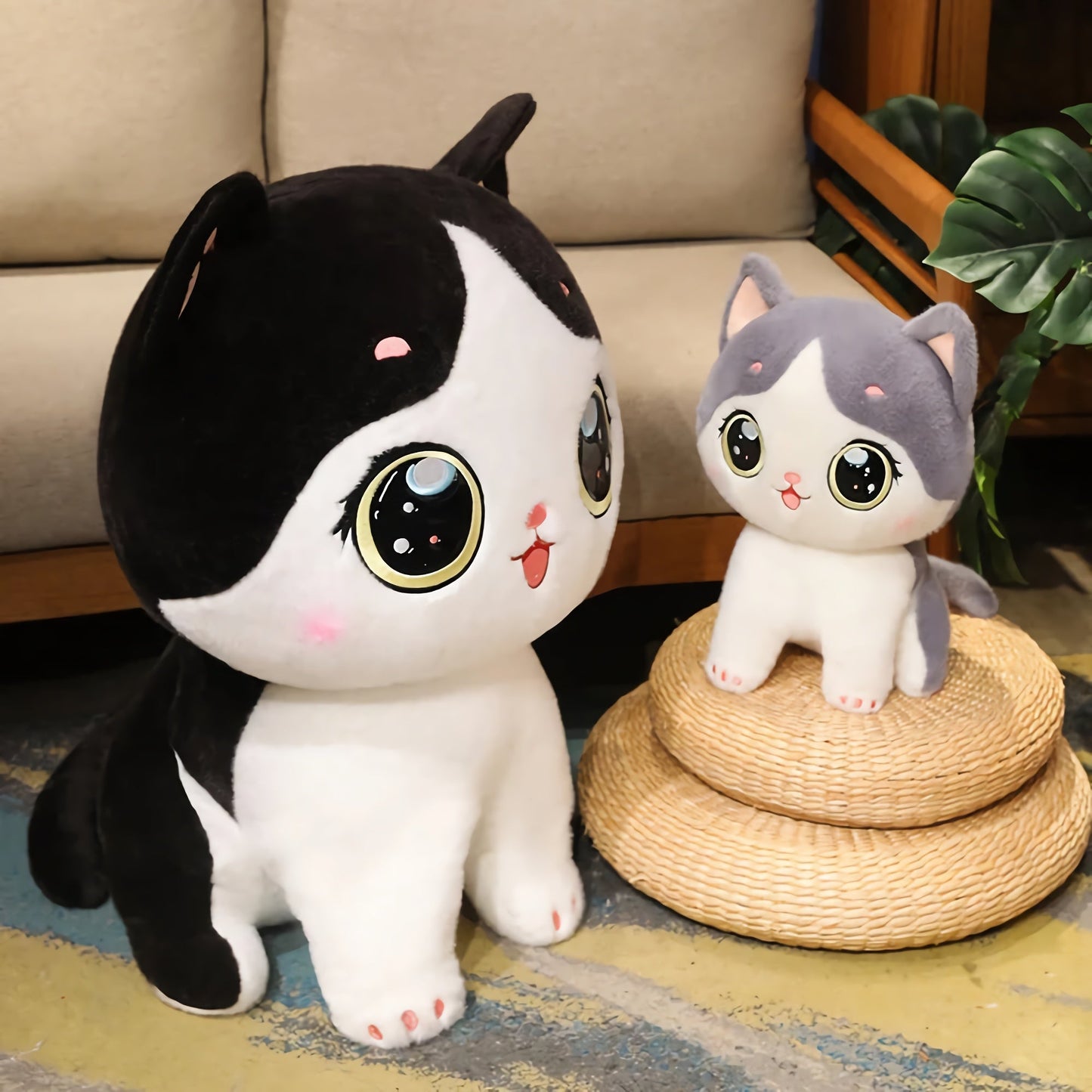 Big-Eyed Cute Kitten Plush