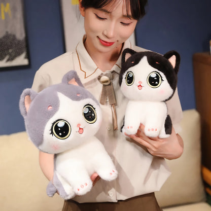 Big-Eyed Cute Kitten Plush