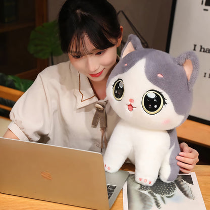 Big-Eyed Cute Kitten Plush